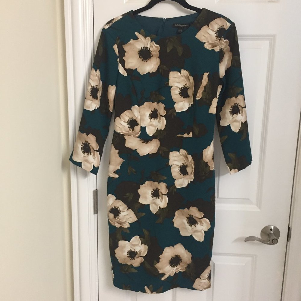 Banana Republic Factory Flowery Stealth Dress